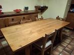 MASSIEF EIKENHOUTEN EETKAMER, INDIVIDUEEL TE KOOP, Ophalen, Gebruikt, FERMETTE