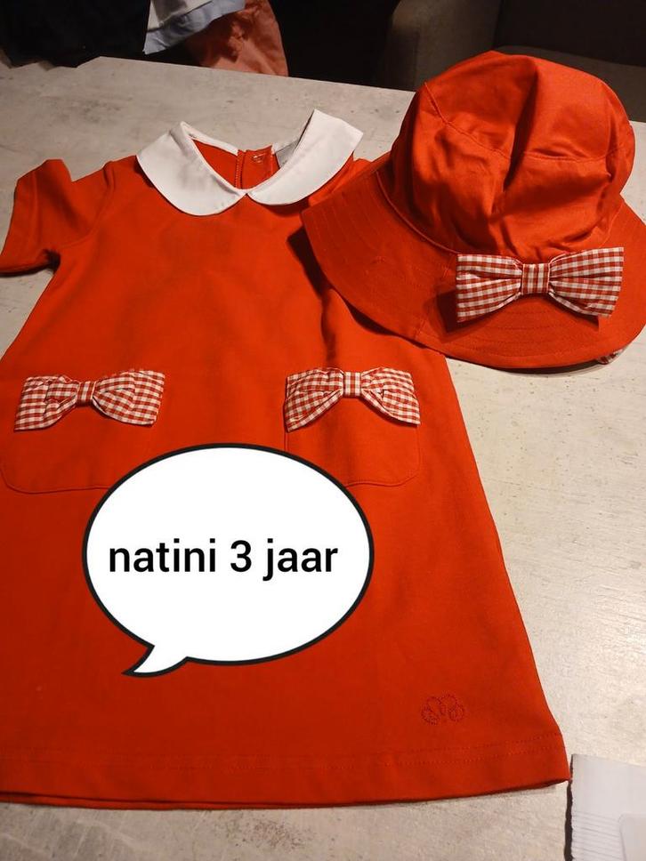 Kleedjes natini 3 jaar, Enfants & Bébés, Vêtements enfant | Taille 98, Comme neuf, Fille, Robe ou Jupe, Enlèvement ou Envoi