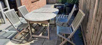 Te koop tuinterras in teak beschikbaar voor biedingen