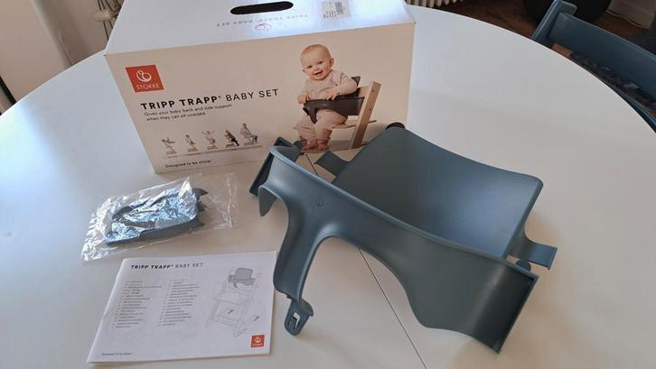 Stokke Tripp Trapp Baby Set fjord blue, Kinderen en Baby's, Kinderstoelen, Zo goed als nieuw, Ophalen