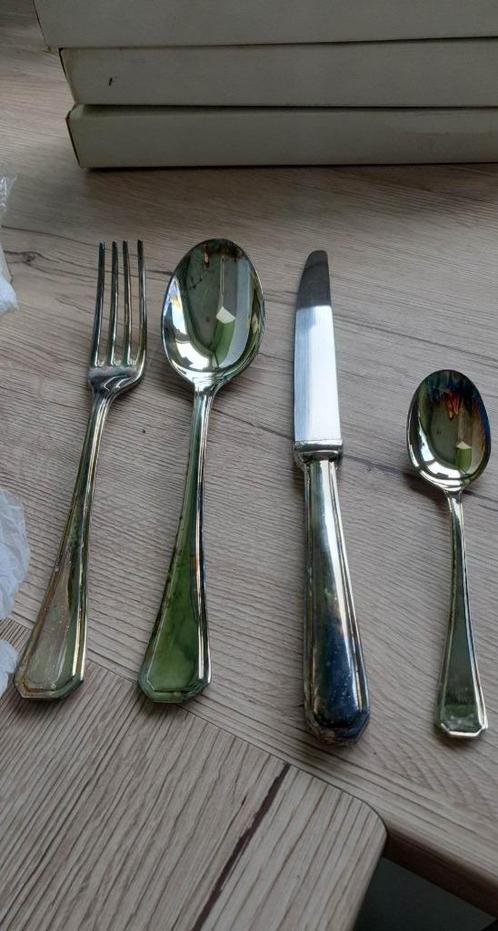 nieuw verzilverd bestek 4 x zie foto's, Huis en Inrichting, Keuken | Bestek, Nieuw, Ophalen of Verzenden