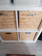 Ikea kallax dozen bamboe, Huis en Inrichting, Kasten | Overige, Zo goed als nieuw, Ophalen