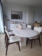 Prachtige traventijn eettafel 180x90x74, Huis en Inrichting, Ophalen, Zo goed als nieuw