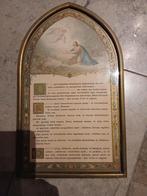 Koperenbkader met religieuze tekst, Antiek en Kunst, Antiek | Spiegels, Ophalen