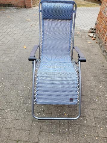 Lafuma tuinzetels (ligzetels), lichtblauw. 2 stuks beschikbaar voor biedingen