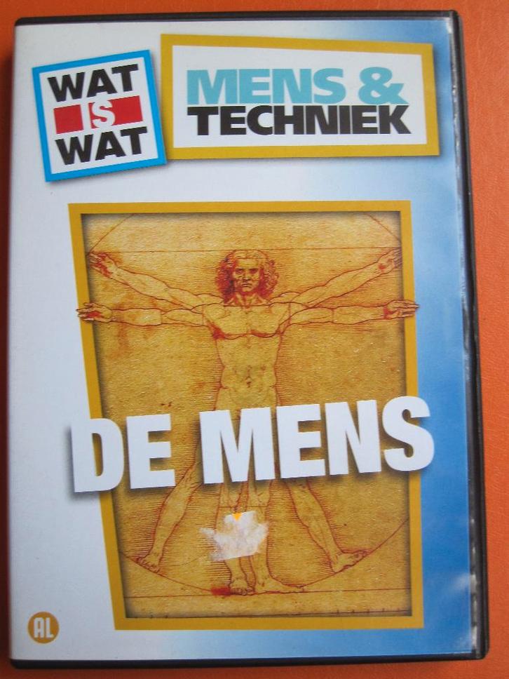 Wat is Wat - Mens & Techniek De Mens, Cd's en Dvd's, Dvd's | Kinderen en Jeugd, Zo goed als nieuw, Tv non-fictie, Educatief, Alle leeftijden