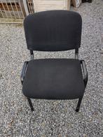 4 zwarte met stof bekleden stoelen, Ophalen, Gebruikt, Vier, Zwart