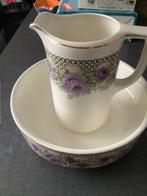 Lampetstel zonder bakjes in zeer mooie staat met bloemmotief, Ophalen