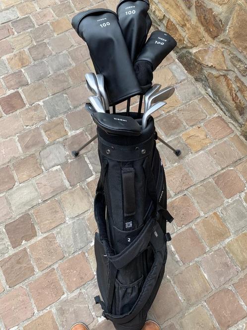 série clubs de golf pour débutants avec sac trépied noir, Sport en Fitness, Golf, Zo goed als nieuw, Set, Overige merken, Ophalen