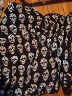 Halloween sjaal doodshoofd 80x80, Kinderen en Baby's, Carnavalskleding en Verkleedspullen, Gebruikt, Ophalen of Verzenden