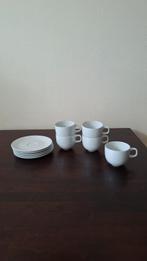 Royal Copenhagen 5 tassen met schotel blue line Grethe Meyer, Huis en Inrichting, Keuken | Servies, Keramiek, Ophalen of Verzenden