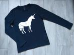 ✿ M146/152 - Longsleeve eenhoorn 'name it', Kinderen en Baby's, Kinderkleding | Maat 146, Gebruikt, Meisje, Name it, Ophalen of Verzenden