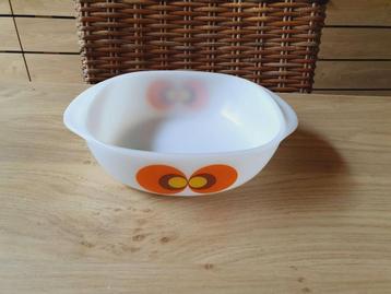 Plat / casserole vintage Jena glas Oeil de paon