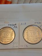 2 x2 belgas 1930 a vlaams en 1930 fr a, Postzegels en Munten, Ophalen of Verzenden
