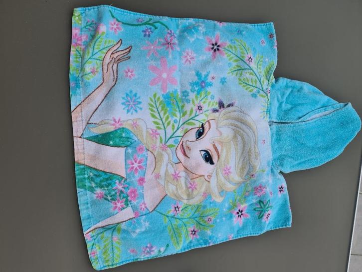 cape of poncho in badstof Frozen, Kinderen en Baby's, Kinderkleding | Maat 98, Zo goed als nieuw, Ophalen of Verzenden