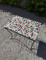 Vintage bijzettafel mozaïek, Ophalen, Zo goed als nieuw