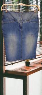 Denim rok ‘HENNES’ maat 38, Gedragen, Blauw, Knielengte, HENNES