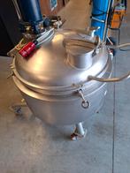 rvs rank dubbelwandig met roerwerk en motor inhoud 350 liter, Ophalen