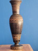 Ancien vase africain sculpté à la main 27/7cm, Antiquités & Art, Enlèvement ou Envoi