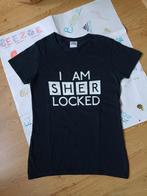 I am SherLocked t-shirt, maatje S, Zwart, Ophalen of Verzenden, Zo goed als nieuw, Korte mouw