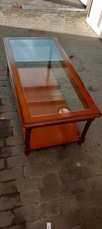 Salontafel met glas, Ophalen, Zo goed als nieuw, Glas
