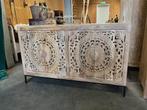 Handgesneden Dressoir, Ibiza/Boho zeer uniek exemplaar Nieuw, Huis en Inrichting, Overige houtsoorten, Met deur(en), Ibiza/Boho/Botanisch