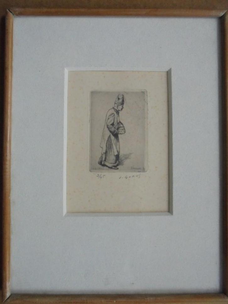 Jacques Gorus  1901 - 1981   Ets   Bisschop van Veurne, Antiek en Kunst, Kunst | Etsen en Gravures, Verzenden