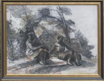 Carlo De Roover (1900-1986): Aan de rand van het bos (78x62) beschikbaar voor biedingen
