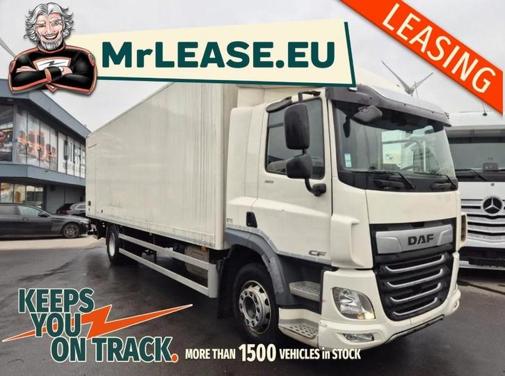 LEASING DAF CF320 bakwagen met laadklep, Auto's, Vrachtwagens, Bedrijf, Te koop, Airbags, Airconditioning, Android Auto, Bluetooth