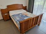 slaapkamer: bed met nachtkastjes, Huis en Inrichting, Slaapkamer | Complete slaapkamers, Ophalen, Gebruikt