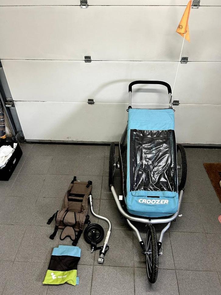 Croozer Kid Plus for 1 Fietskar/Loopkar, Fietsen en Brommers, Fietsaccessoires | Aanhangwagens en Karren, Gebruikt, Kinderkar