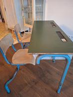vintage schoolbureau, Ophalen, Gebruikt, Bureau