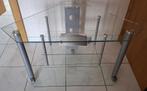 meuble tv de coin en verre, Huis en Inrichting, Kasten |Televisiemeubels, Ophalen, Gebruikt, Glas