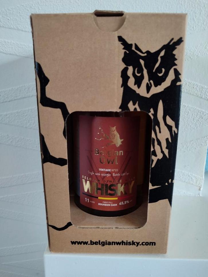The Belgian Owl vintage nr 3 old 11 year whisky, Verzamelen, Biermerken, Zo goed als nieuw, Ophalen of Verzenden