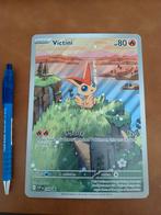 Oversized Pokemon kaart Victini, Enlèvement ou Envoi, Comme neuf, Cartes en vrac