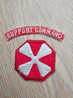 US Korea 8th Army patch met support command tab whiteback, Ophalen of Verzenden