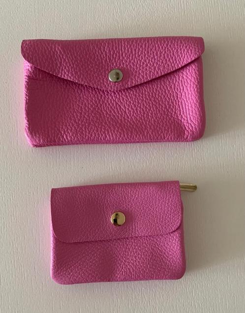 Cadeau Ideal - Portefeuille et Porte-Monnaie Cuir Neuf, Handtassen en Accessoires, Portemonnees, Nieuw, Overige merken, Roze, Leder