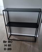 Sidetable zwart metaal Perfecte staat, Maison & Meubles, Tables | Dessertes, Enlèvement, Comme neuf, Métal