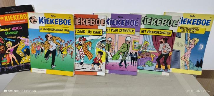 KIEKEBOE nummers 16, 32, 25, 34, 64 De KIEKEBOES nummer 4., Boeken, Stripverhalen, Ophalen