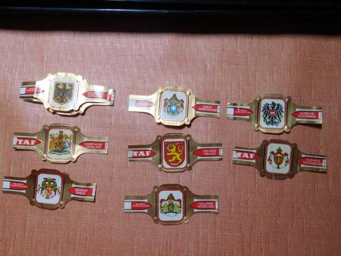 Verschillende incomplete collecties Taf sigarenringen (3), Verzamelen, Rookartikelen, Aanstekers en Luciferdoosjes, Gebruikt, Sigarenbandjes