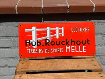 Enseigne ancienne en émail, clôture, Melle, Enlèvement ou Envoi