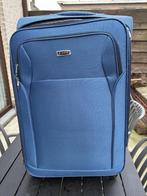 grote reiskoffer blauw op wieltjes, Neuf, 70 cm ou plus, Enlèvement, Poignée extensible
