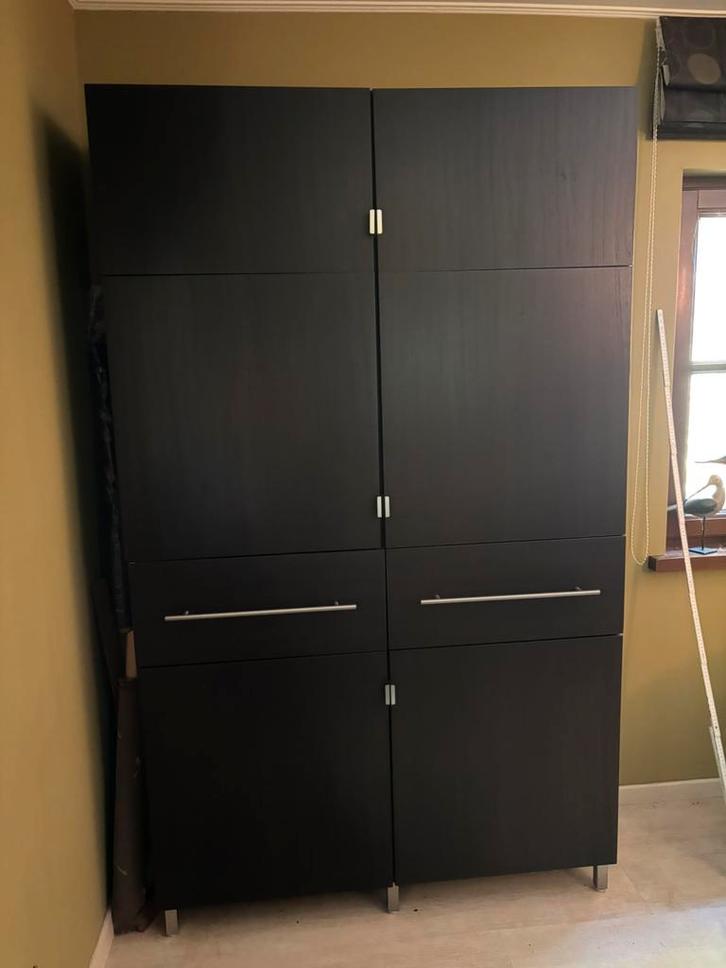 Grote wandkast + opbergkast – 2,40m & 1,20m breed, Huis en Inrichting, Kasten | Kleerkasten, Zo goed als nieuw, Ophalen