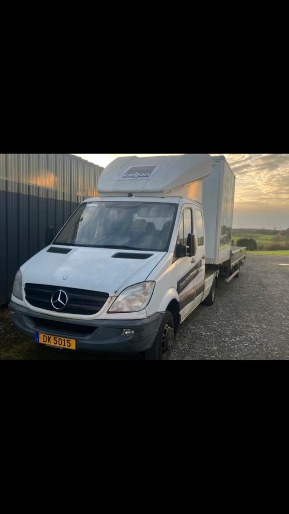 Mercedes sprinter 519, 3L v6 BE met aanhanger, Auto's, Bestelwagens en Lichte vracht, Bedrijf, ABS, Airbags, Airconditioning, Boordcomputer