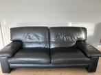 Grote zwarte lederen zetel - gratis af te halen, Enlèvement, Utilisé