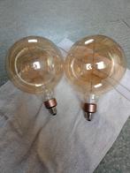 2 lampen. Philips E27 7W G200 Dim. LED Goud., Huis en Inrichting, Ophalen
