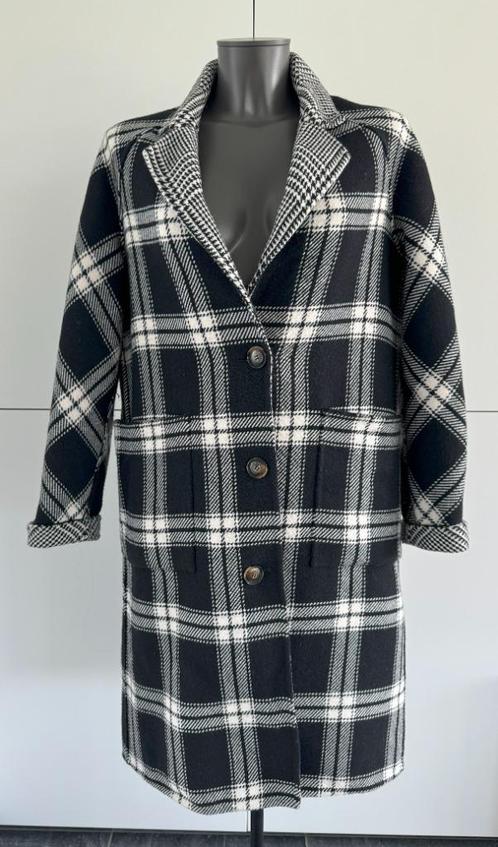 Mantel (38) van Xandres !, Kleding | Dames, Jassen | Winter, Zo goed als nieuw, Maat 38/40 (M), Zwart, Verzenden
