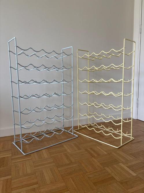 Flessenhouder in Tomado-stijl, Huis en Inrichting, Woonaccessoires | Wijnrekken, Gebruikt, 75 cm of meer, Metaal, 25 flessen of meer
