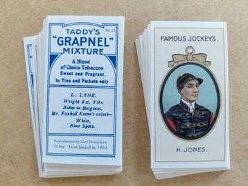 Famous Jockeys complete set 25 chromos REPRO 1996 beschikbaar voor biedingen