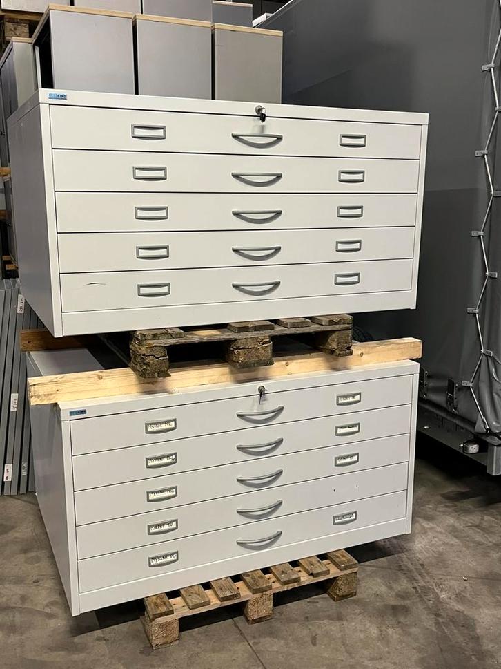 LADEKAST-TEKENIG-PLANNENKAST!, Maison & Meubles, Armoires | Autre, Comme neuf, Enlèvement